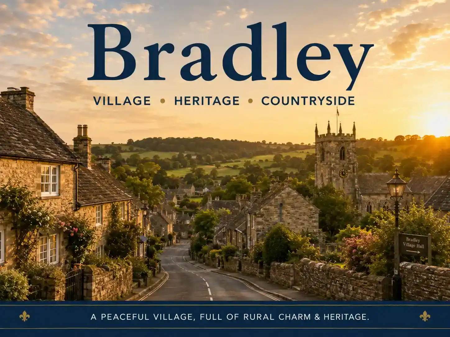 Bradley village near Ashbourne where we provide roof cleaning, moss removal and soft wash roof care.