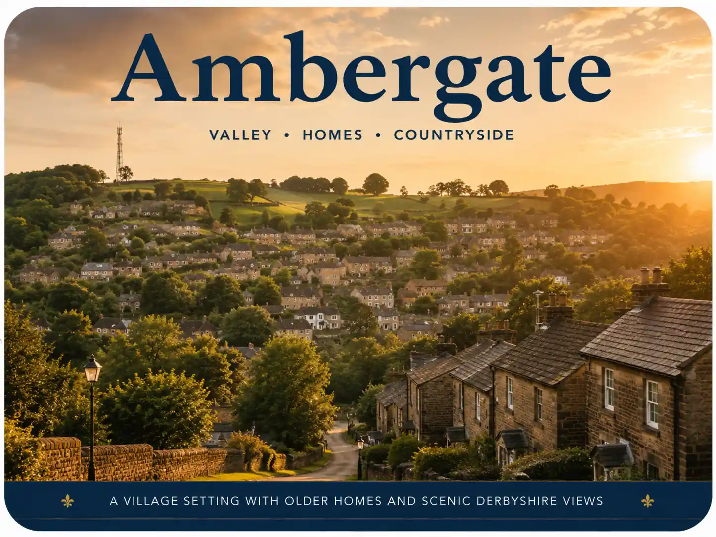 View of Ambergate near Belper, covered by our local roof cleaning and moss removal service.